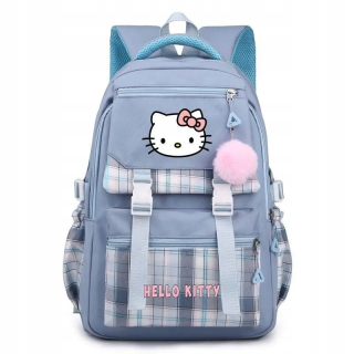 Hello Kitty viackomorový školský batoh Alibaba Import Odtiene fialovej, Odtiene modrej, Odtiene ružovej, Viacfarebné